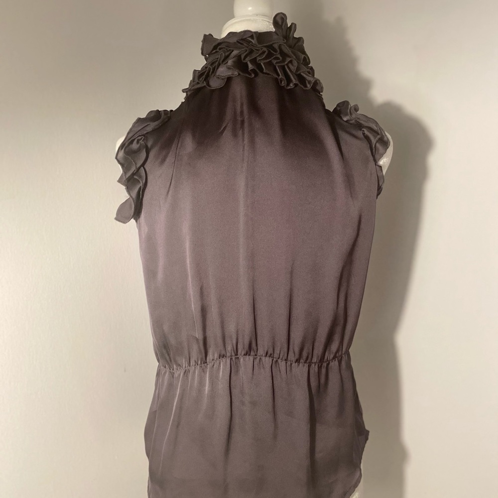 LAPIS - Ruffle Sleeveless Blouse. Size ~  M - Picture 4 of 7